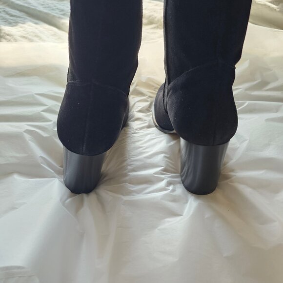 New Topshop Control Over The Knee Suede Boots - 2014 - Black - Sz UK 5 / 38 EU / - Picture 8 of 16